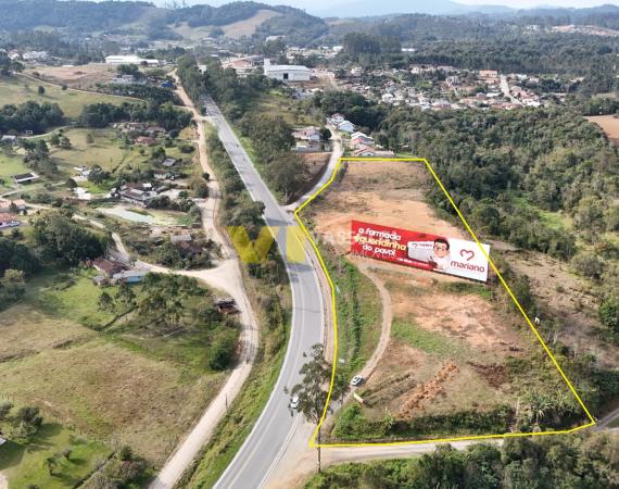 📍 Terreno de Esquina – Frente para a BR-470 | Salto Pilão – Lontras/SC